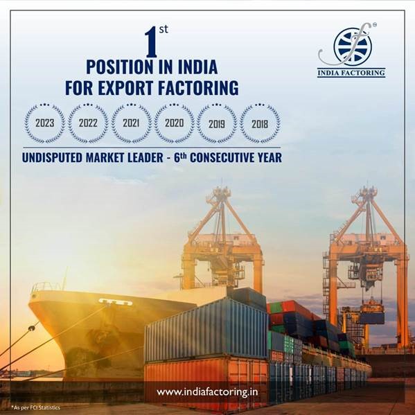 1st Possition In India for Export Factoring